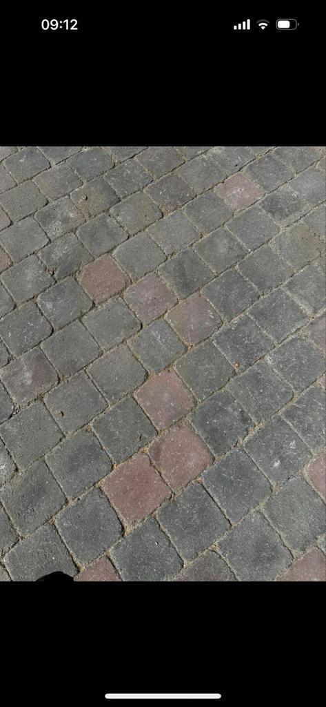 Gebruikte betonklinkers - vanaf 10m2 tot 100m2, Tuin en Terras, Tegels en Klinkers, Gebruikt, Klinkers, Beton, 10 m² of meer, Ophalen