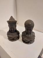 2 Nieuwe Boeddha Hoofden - Decoratief, Tuin en Terras, Ophalen of Verzenden, Nieuw, Beton, Boeddhabeeld