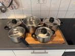 BK pannenset, Huis en Inrichting, Keuken | Potten en Pannen, Ophalen of Verzenden, Zo goed als nieuw, Rvs, Pannenset