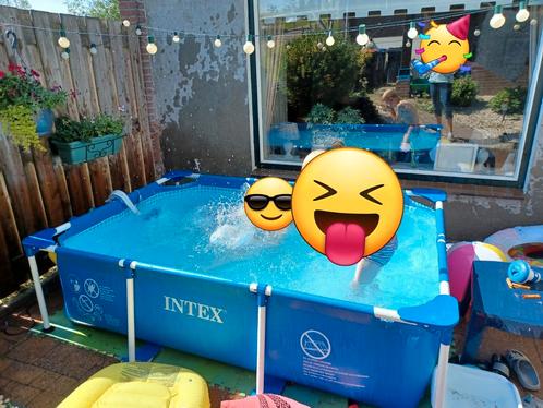Intex frame zwembad 300x200cm, Tuin en Terras, Zwembaden, Gebruikt, Opzetzwembad, Rechthoekig, Ophalen