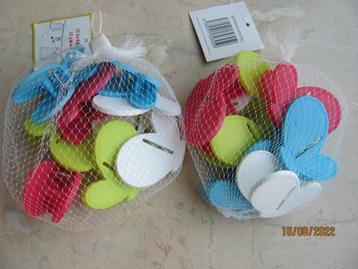 NIEUW 16 plastic VLINDERS wasknijpers TRAKTATIE kinderfeest beschikbaar voor biedingen