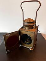 Vitage koperen treinlamp, Antiek en Kunst, Ophalen of Verzenden