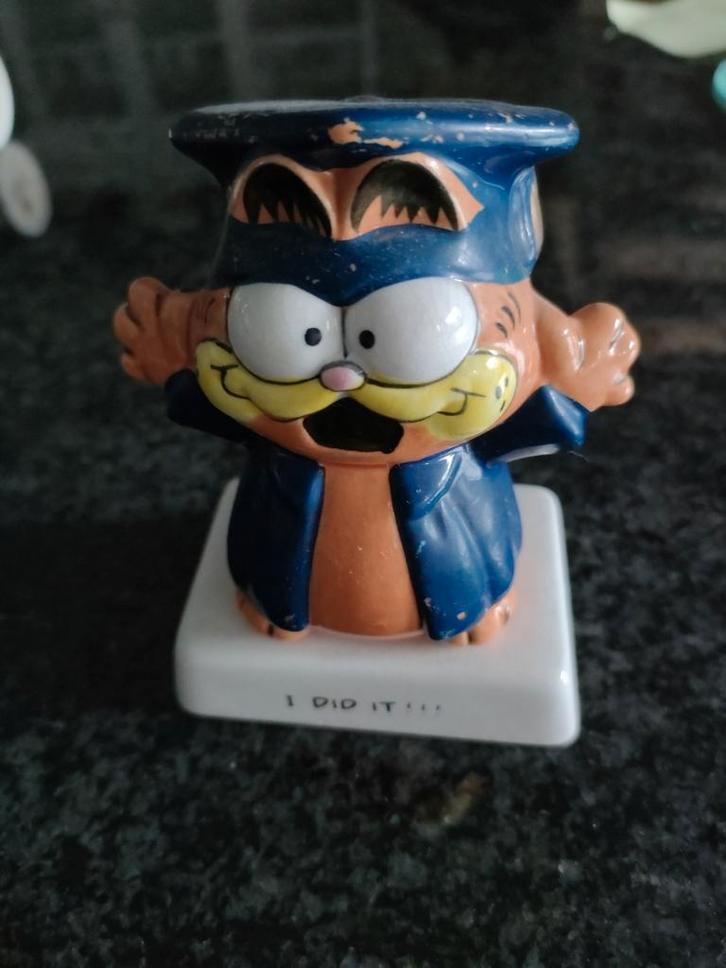 Vintage Garfield Afstudeerbeeldje - 1978 Enesco, Verzamelen, Poppetjes en Figuurtjes, Gebruikt, Ophalen of Verzenden