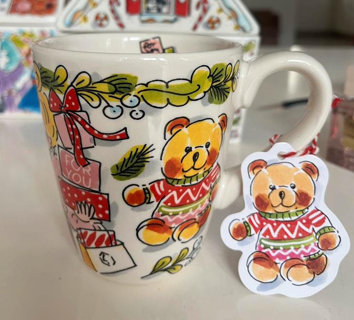 Blond Amsterdam Bob de Beer Bijenkorf kerst beker/ mok nieuw, Huis en Inrichting, Keuken | Servies, Nieuw, Kop(pen) en/of Schotel(s)