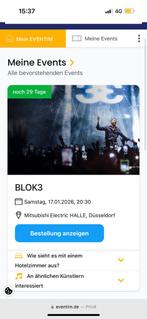 Tickets 2x BLOK3 Dusseldorf, Tickets en Kaartjes, Twee personen