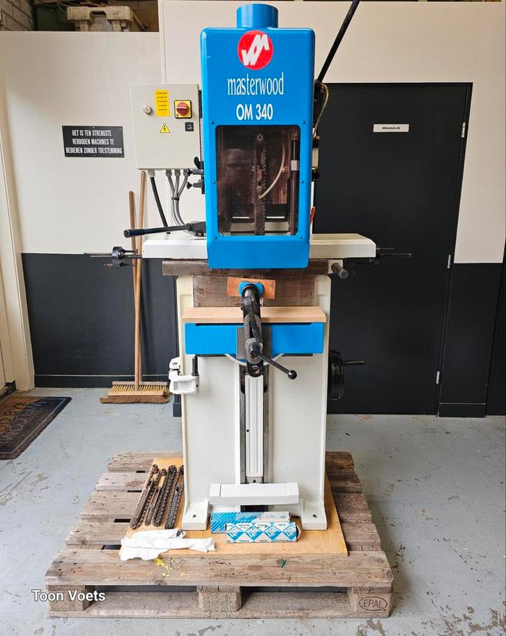 Kettingfrees  / kettingsteek Masterwood OMM 340, Doe-het-zelf en Verbouw, Gereedschap | Freesmachines, Zo goed als nieuw, Elektrisch