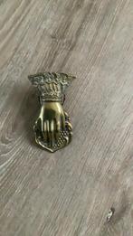 antieke papierclip brievenhouder koperen handje, Antiek en Kunst, Ophalen, Koper