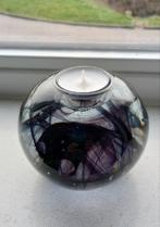 Kosta Boda kristal waxinelichthouder Cool Moon zwart paars, Ophalen of Verzenden