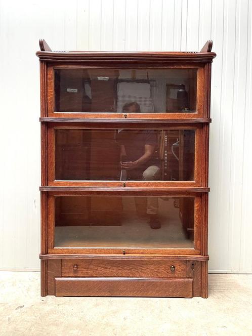 antiek BOEKENKASTJE Globe Wernicke VITRINEKAST 1899, Antiek en Kunst, Antiek | Kantoor en Zakelijk, Ophalen of Verzenden