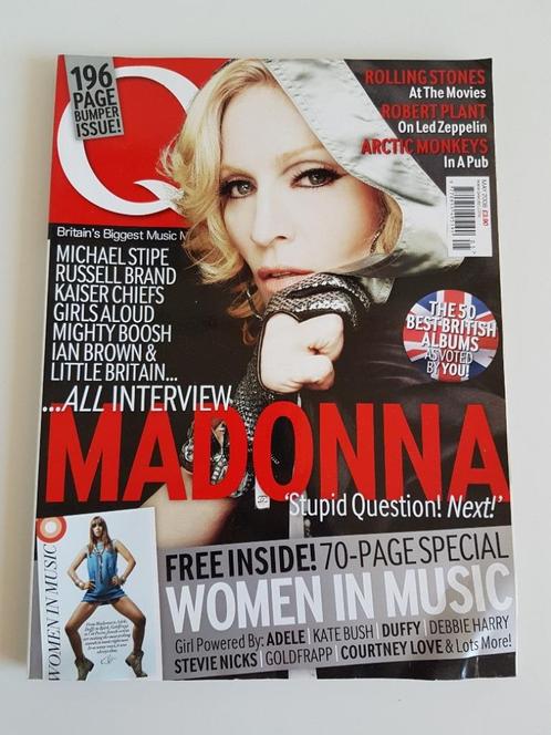 Magazine tijdschrift Madonna cover Q magazine Mei 2008 UK, Verzamelen, Muziek, Artiesten en Beroemdheden, Gebruikt, Boek, Tijdschrift of Artikel