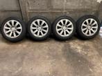 Mercedes C Klasse velgen winterset W204 205-55-16 Dunlop, Auto-onderdelen, Banden en Velgen, Ophalen, Gebruikt, 16 inch, Banden en Velgen