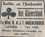 Koffie= en Theehandel Het Klaverblad Leiden, 1928, Verzamelen, Ophalen, 1920 tot 1940, Tijdschrift