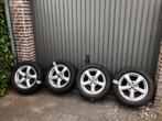 Audi Velgen 5x112 met 225/55R16, Auto-onderdelen, Banden en Velgen, Gebruikt, 16 inch, Banden en Velgen, Personenwagen