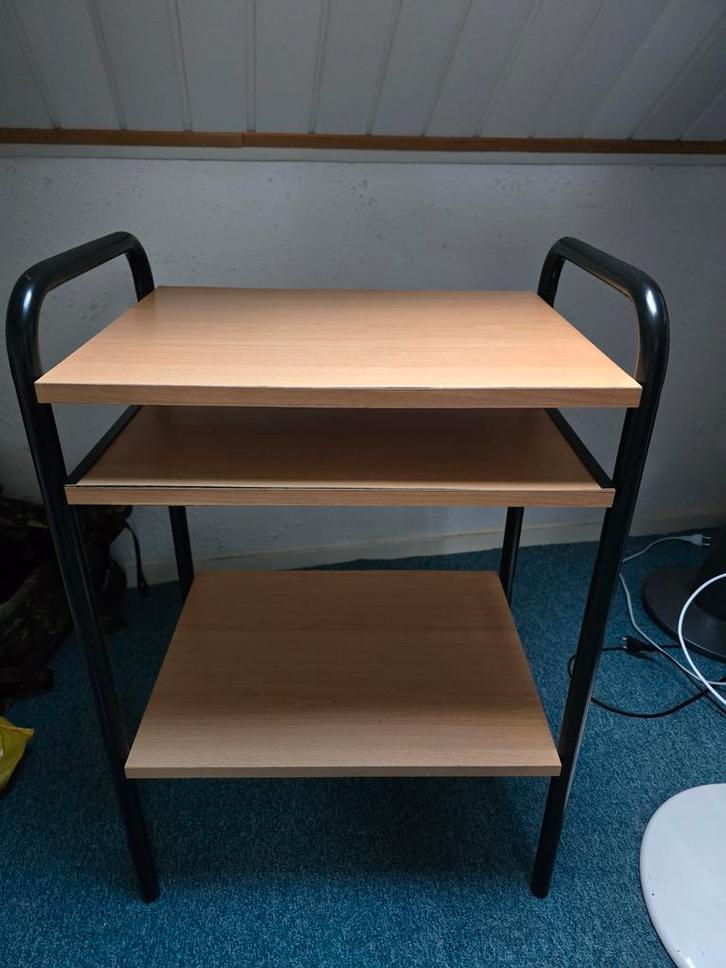 Kast met schuiflade, metalen frame en verrijdbaar, Huis en Inrichting, Kasten | Overige, Gebruikt, Ophalen