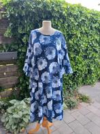 tuniek met trompetmouwen 46 48 50 52 54 56 58 60 62 64, Ophalen of Verzenden, Nieuw, Blauw, Blouse of Tuniek