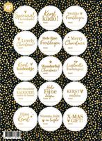 Stickervel kerst goud, Ophalen of Verzenden, Nieuw