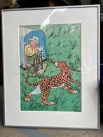 Litho kuifje in congo jaren 30, Ophalen of Verzenden