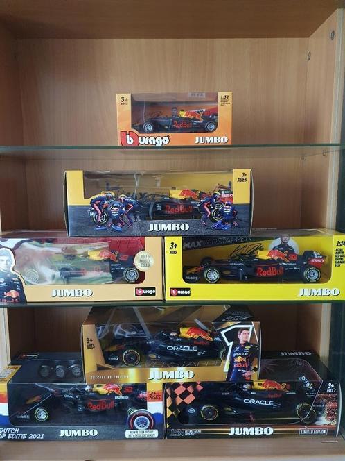 Jumbo serie van Red bull  Max Verstappen, Hobby en Vrije tijd, Modelauto's | 1:24, Nieuw, Auto, Bburago, Ophalen of Verzenden