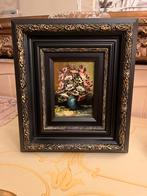 Prachtig olieverf bloemen schilderij, Antiek en Kunst, Kunst | Schilderijen | Klassiek, Ophalen of Verzenden
