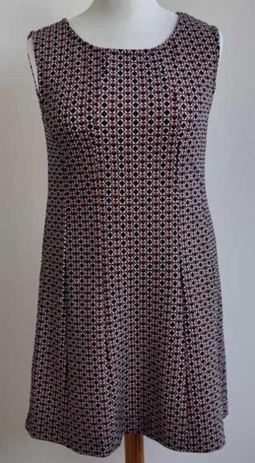 Vila Joy zwart/rode jurk met retro print mt. M beschikbaar voor biedingen