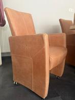 leren stoelen, Gebruikt, Bruin, Leer, Ophalen of Verzenden