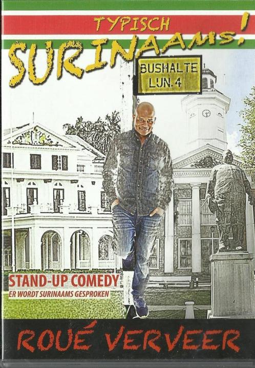 DVD Roue Verveer Typisch Surinaams, Cd's en Dvd's, Dvd's | Cabaret en Sketches, Zo goed als nieuw, Stand-up of Theatershow, Alle leeftijden
