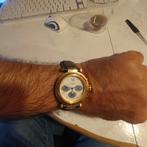 Cartier Pasha Quartz, Overige merken, Leer, Staal, Ophalen of Verzenden