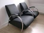 gelderland 5770 fauteuil design jan des bouvrie als nieuw 2x, Ophalen, Hout, 75 tot 100 cm, Zo goed als nieuw