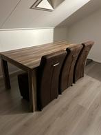 Nette eetkamer set met bijbehorende salontafel MOET SNEL WEG, Huis en Inrichting, Complete eetkamers, Ophalen, Gebruikt, 4 tot 6 stoelen