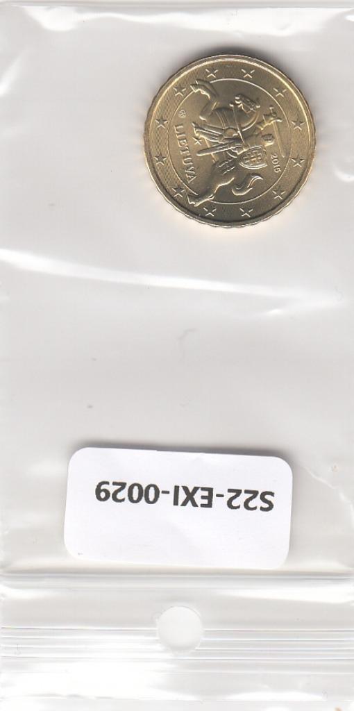 S22-EXI-0029-M24 Lithuania 10 cent UNC 2015 KM208, Postzegels en Munten, Munten | Europa | Euromunten, 10 cent, Overige landen