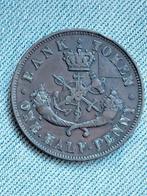 Canada Half Penny 1857, Postzegels en Munten, Verzenden, Noord-Amerika, Losse munt
