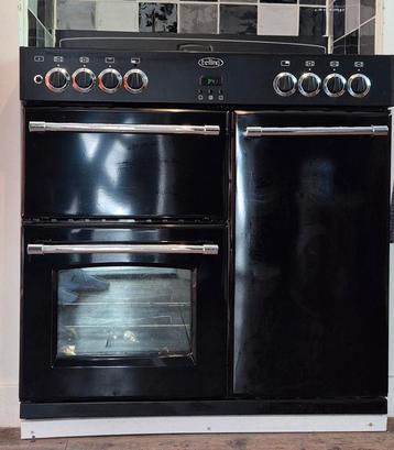 Belling Classic 90 DFT zwart nostalgisch gasfornuis   beschikbaar voor biedingen