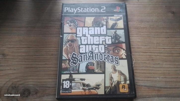 Grand Theft Auto: San Andreas - PS2, Spelcomputers en Games, Games | Sony PlayStation 2, Gebruikt, Avontuur en Actie, 1 speler
