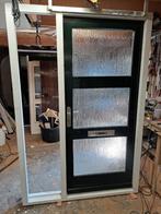 Voordeur met kozijn, dubbelglas en 3punts veiligheidsslot, Doe-het-zelf en Verbouw, Ophalen, Glas, 120 cm of meer, 215 cm of meer