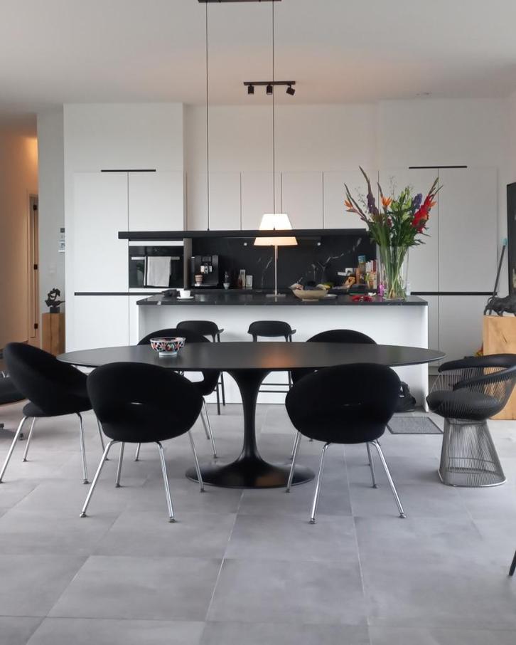 bijzet tafels tulipe stoelen eero saarinen, warren  platner, Huis en Inrichting, Tafels | Bijzettafels, Nieuw, Ovaal, 45 tot 60 cm