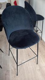 2 zwarte barkrukken met rugleuning, 2 krukken, Ophalen, Zo goed als nieuw, 60 tot 90 cm