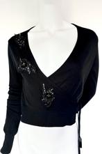 PINKO CASHMERE BLEND TRUI MET PAILETTEN, S (NEW €249)💖💖💖, Kleding | Dames, Truien en Vesten, Pinko, Zwart, Ophalen of Verzenden