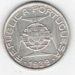 25-2489 St.Tome&Principe 5 escudo 1939, Verzenden, Overige landen, Losse munt, Zilver