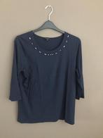 Donker blauw dames shirt met 3/4 mouw, Blauw, Maat 46/48 (XL) of groter, Ophalen of Verzenden, Zo goed als nieuw