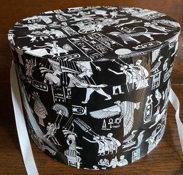 Set van 4 ronde kartonnen opbergdozen met deksels, 23x15 cm beschikbaar voor biedingen