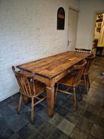 Eettafel teakhout, Huis en Inrichting, Tafels | Eettafels, Ophalen, Teakhout, 50 tot 100 cm, 150 tot 200 cm