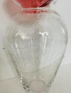 Willem Noyons design dubbel vaas van glas, Gebruikt, Ophalen of Verzenden, Glas, Rood