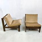 4 Brutalistische Carl Straub fauteuiles 60s mid century, Antiek en Kunst, Ophalen