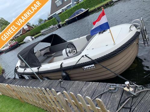 Occasion Gentle 575 sloep met Honda 15 pk, Watersport en Boten, Sloepen, Gebruikt, 10 tot 30 pk, 3 tot 6 meter, Buitenboordmotor