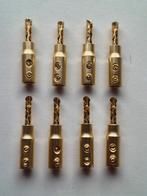 Set van 8 nieuwe BFA banaanstekkers inclusief krimpkous, Verzenden, Nieuw, Luidsprekerkabel