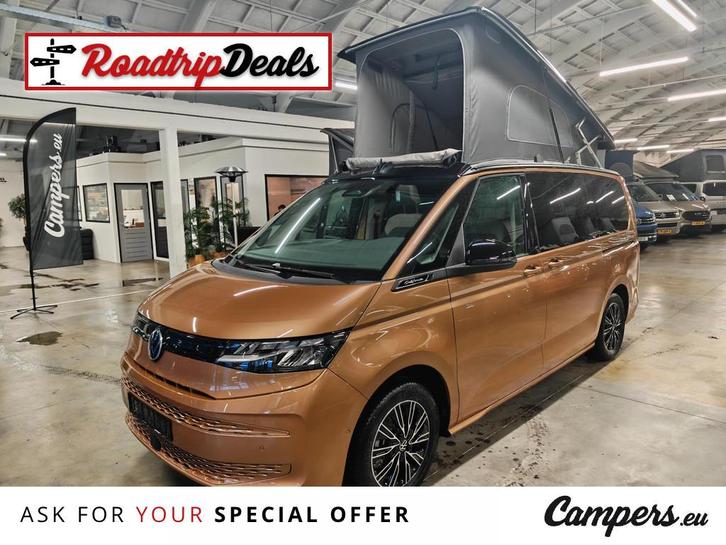 Volkswagen California Beach SPACECAMPER EHYBRID DSG 4MOTION, Caravans en Kamperen, Campers, Bedrijf, tot en met 2, Buscamper of Camperbus