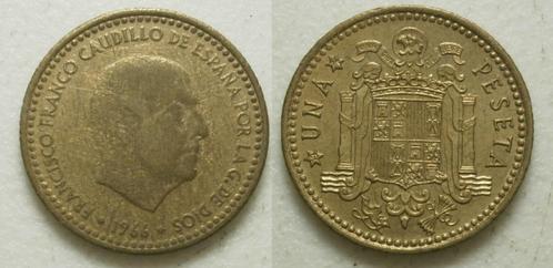 PD31250 Spanje Franco 1 peseta 1974, Postzegels en Munten, Munten | Europa | Niet-Euromunten, Overige landen, Ophalen of Verzenden