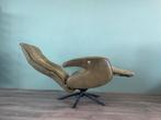 Mooie mosgroene relax fauteuil / relax stoel modern, Ophalen, Gebruikt, Minder dan 75 cm, Nvt