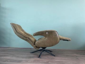 Mooie mosgroene relax fauteuil / relax stoel modern beschikbaar voor biedingen