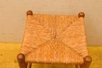 Houten kruk met rieten zitting 48243, Ophalen of Verzenden, Gebruikt, Hout